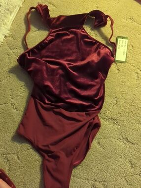 Dance Eliet Leotard Dou With Turtleneck.Color: WINE And Black